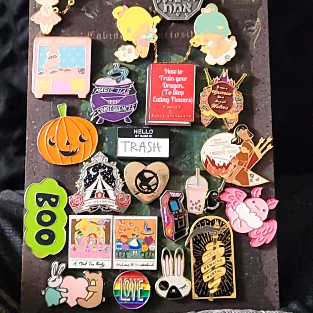 Enamel pin collection
